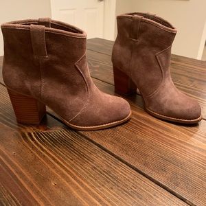 Splendid leather/suede brown boots (size 8.5)